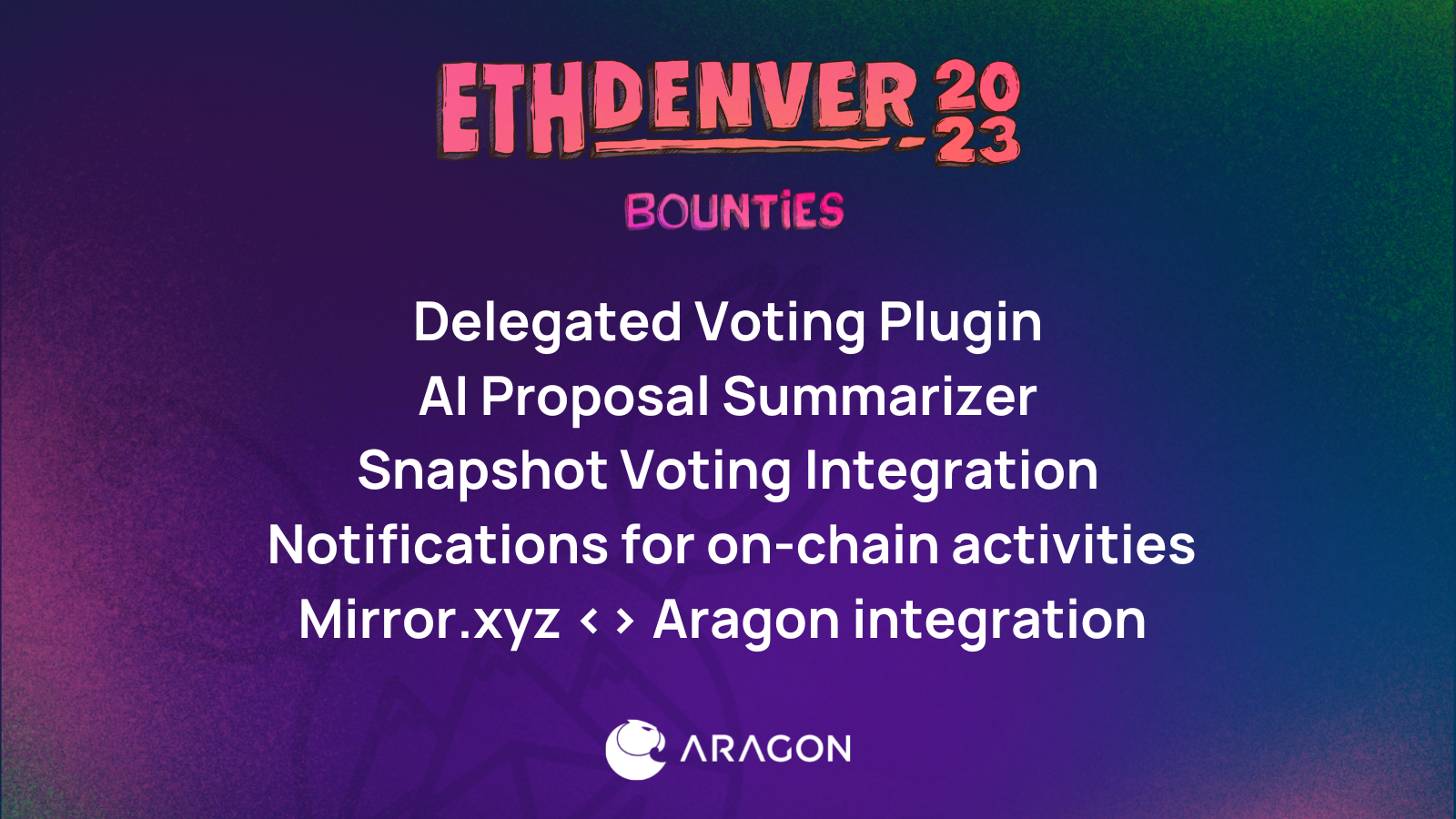 Bounties: Build with us at EthDenver!