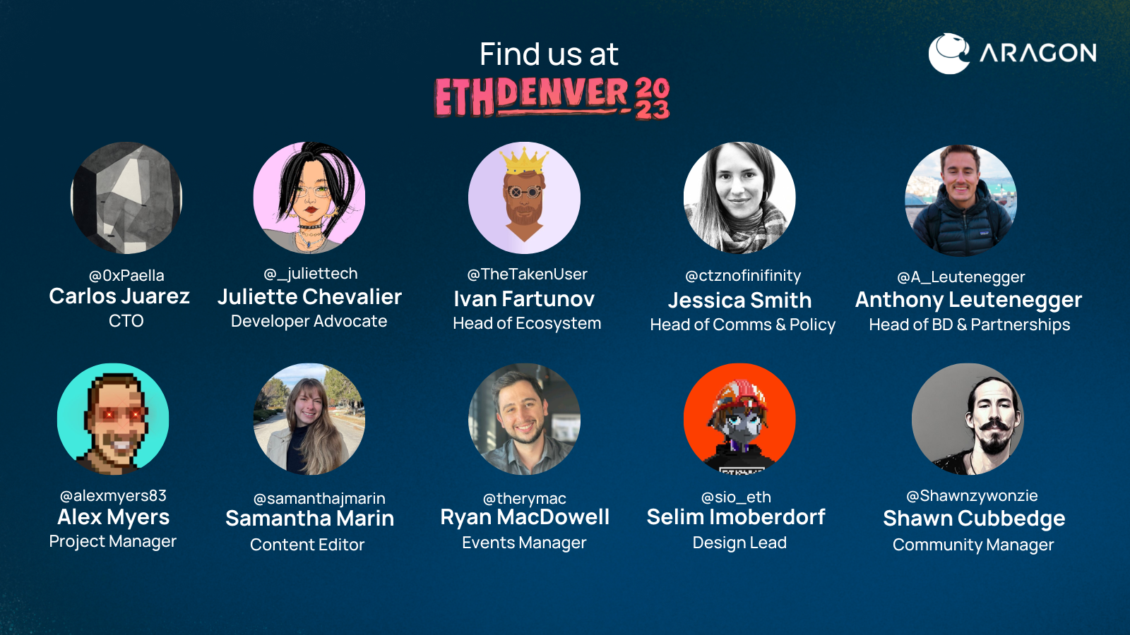 Meet the team attending Eth Denver