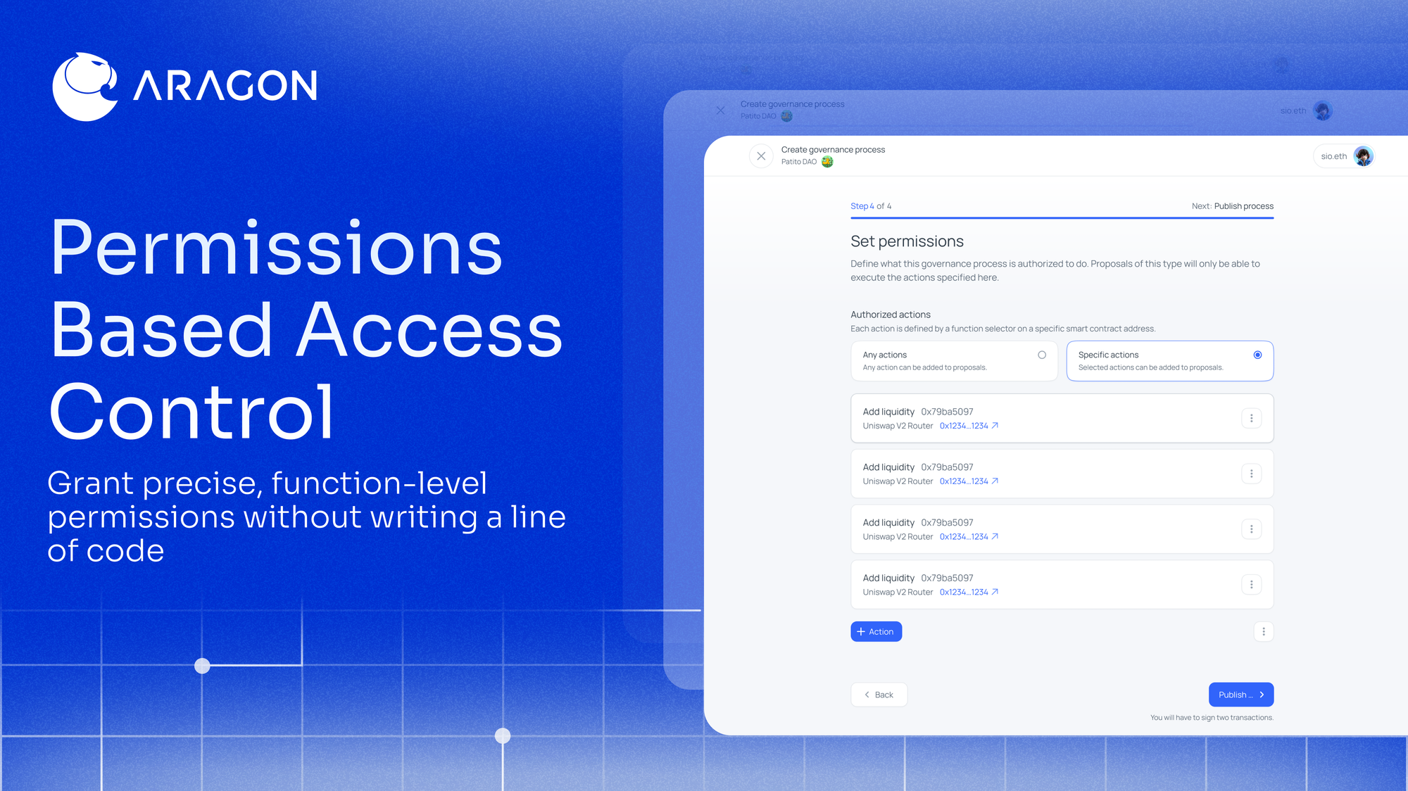 New in the Aragon App: Permissions‑Based Access Control