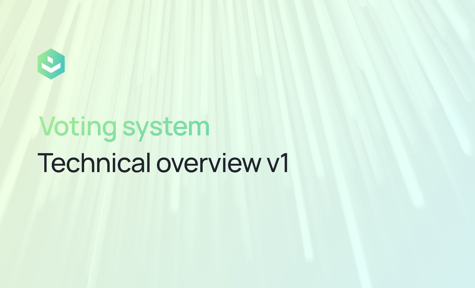 Vocdoni, voting system technical overview v1