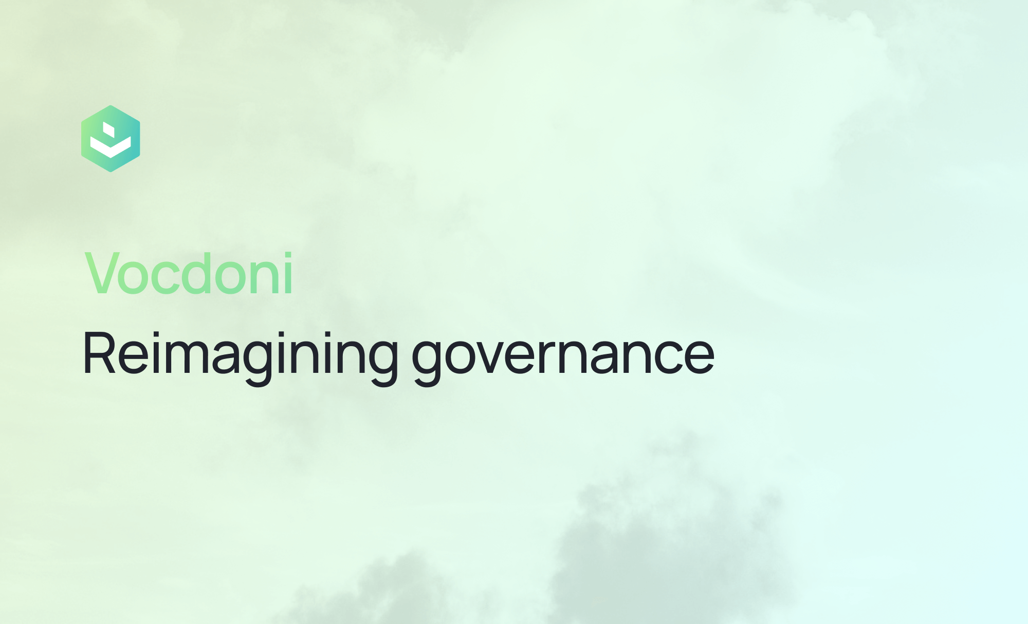 Vocdoni, reimagining governance
