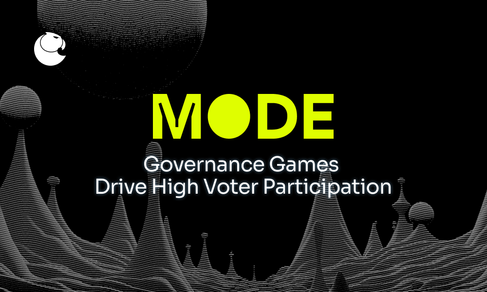 Mode Governance Games Drive High Voter Participation