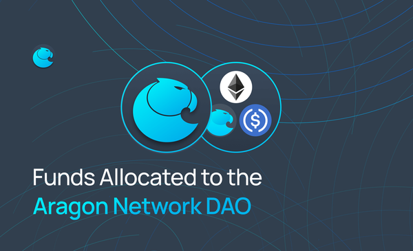 Funds Allocated to the Aragon Network DAO